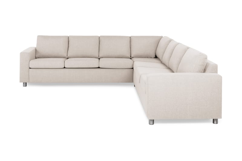 Crazy 6-istuttava Käännettävä L-muotoinen X-Large Kulmasohva Kankaalla - Beige - Huonekalut - Sohva - Kulmasohva