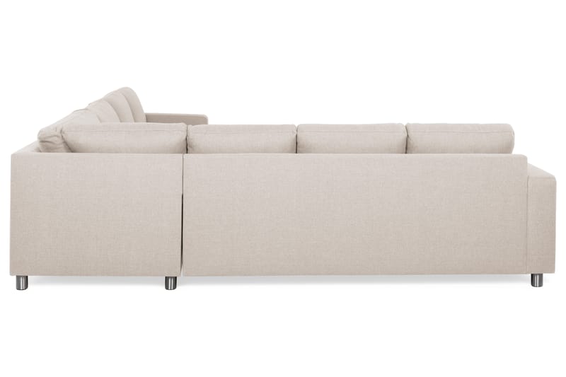 Crazy 6-istuttava Käännettävä L-muotoinen X-Large Kulmasohva Kankaalla - Beige - Huonekalut - Sohva - Kulmasohva