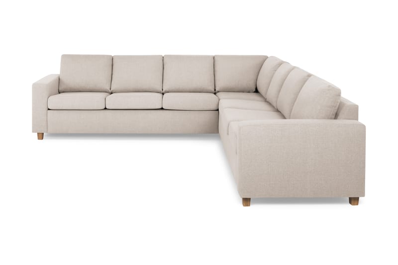 Crazy 6-istuttava Käännettävä L-muotoinen X-Large Kulmasohva Kankaalla - Beige - Huonekalut - Sohva - Kulmasohva