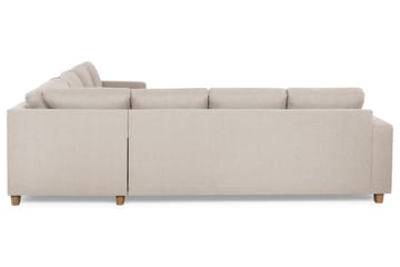 Crazy 6-istuttava Käännettävä L-muotoinen X-Large Kulmasohva Kankaalla - Beige - Huonekalut - Sohva - Kulmasohva