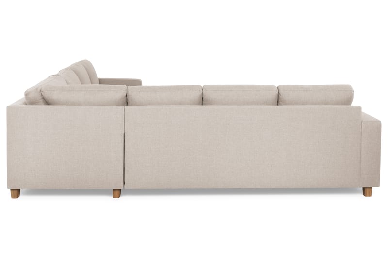 Crazy 6-istuttava Käännettävä L-muotoinen X-Large Kulmasohva Kankaalla - Beige - Huonekalut - Sohva - Kulmasohva