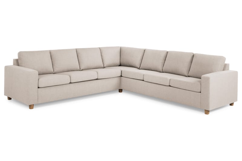 Crazy 6-istuttava Käännettävä L-muotoinen X-Large Kulmasohva Kankaalla - Beige - Huonekalut - Sohva - Kulmasohva