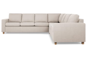 Crazy 6-istuttava Käännettävä L-muotoinen X-Large Kulmasohva Kankaalla - Beige - Huonekalut - Sohva - Kulmasohva