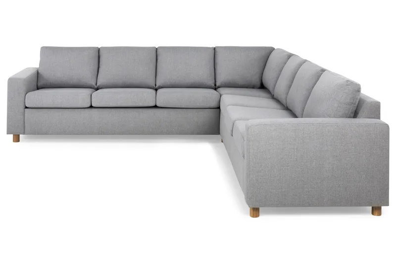 Crazy 6-istuttava Käännettävä L-muotoinen X-Large Kulmasohva Kankaalla - Harmaa - Huonekalut - Sohva - Kulmasohva