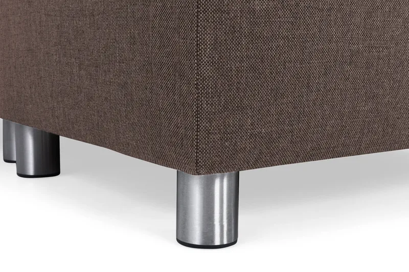 Crazy 6-istuttava Käännettävä L-muotoinen X-Large Kulmasohva Kankaalla - Ruskea - Huonekalut - Sohva - Kulmasohva