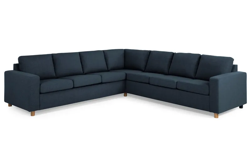 Crazy 6-istuttava Käännettävä L-muotoinen X-Large Kulmasohva Kankaalla - Sininen - Huonekalut - Sohva - Kulmasohva