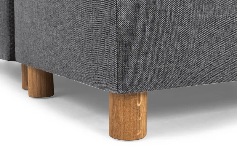 Crazy 6-istuttava Käännettävä L-muotoinen X-Large Kulmasohva Kankaalla - Tummanharmaa - Huonekalut - Sohva - Kulmasohva