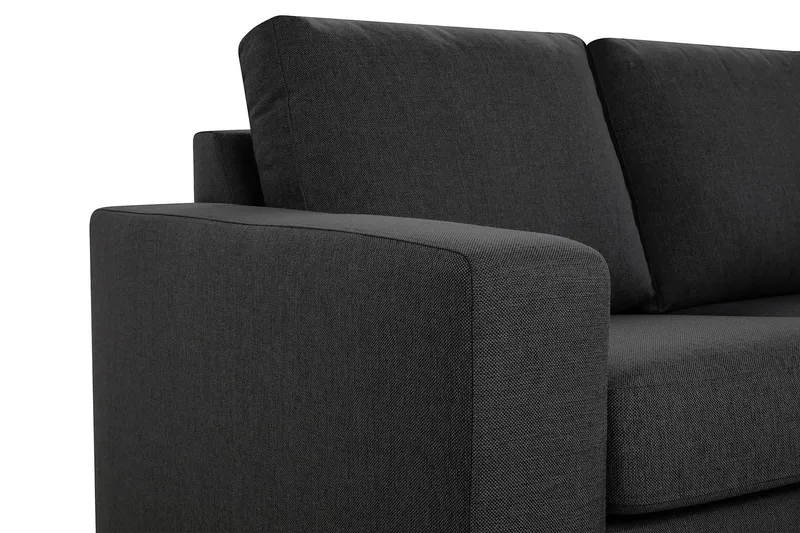 Crazy 6-istuttava Käännettävä L-muotoinen X-Large Kulmasohva Kankaalla - Tummanharmaa - Huonekalut - Sohva - Kulmasohva