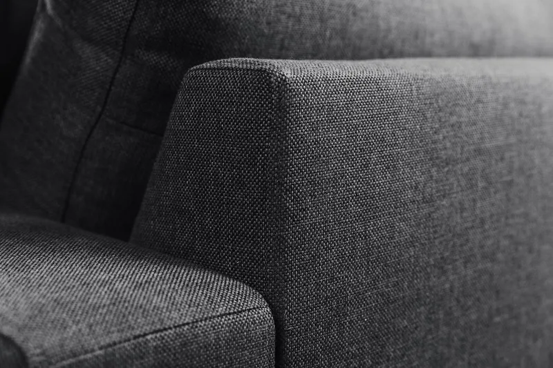 Crazy 6-istuttava Käännettävä L-muotoinen X-Large Kulmasohva Kankaalla - Tummanharmaa - Huonekalut - Sohva - Kulmasohva