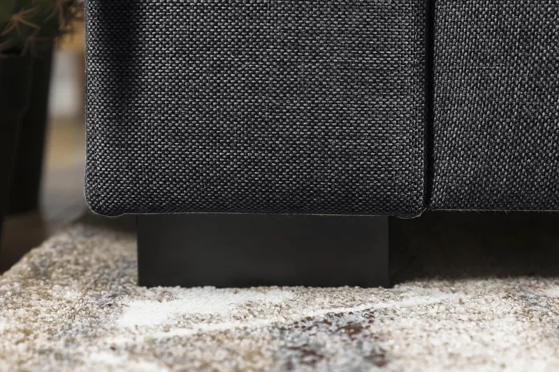 Crazy 6-istuttava Käännettävä L-muotoinen X-Large Kulmasohva Kankaalla - Tummanharmaa - Huonekalut - Sohva - Kulmasohva