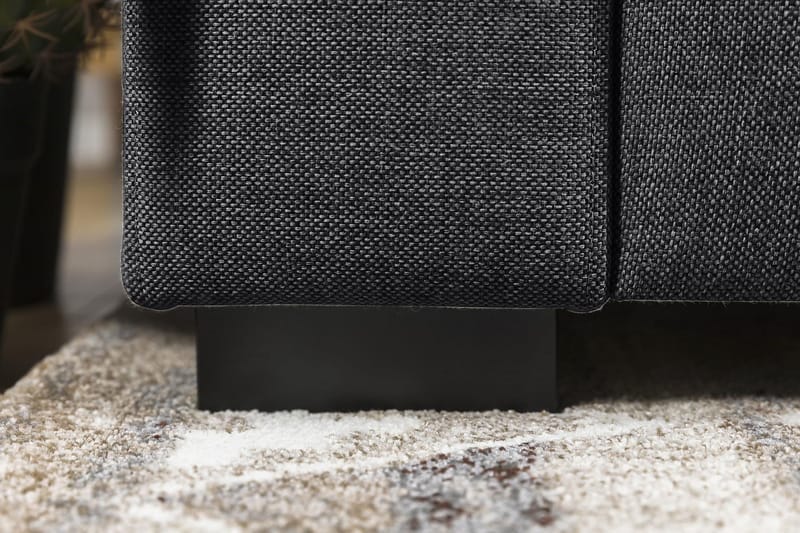 Crazy 6-istuttava Käännettävä L-muotoinen X-Large Kulmasohva Kankaalla - Tummanharmaa - Huonekalut - Sohva - Kulmasohva