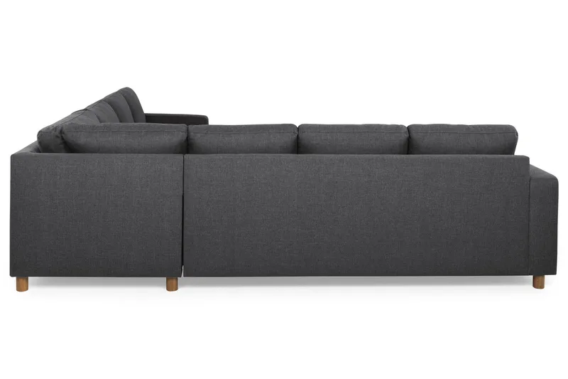 Crazy 6-istuttava Käännettävä L-muotoinen X-Large Kulmasohva Kankaalla - Tummanharmaa - Huonekalut - Sohva - Kulmasohva