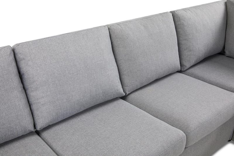Crazy 6-istuttava Vasenkätinen U-muotoinen Large Kulmasohva Divaanilla Kankaalla - Harmaa - Huonekalut - Sohva - Kulmasohva - Kulmadivaanisohva