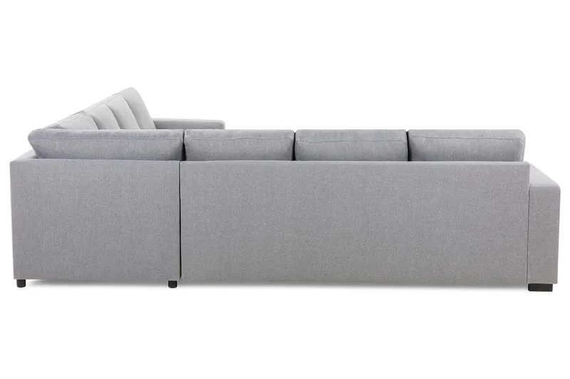 Crazy 6-istuttava Vasenkätinen U-muotoinen Large Kulmasohva Divaanilla Kankaalla - Harmaa - Huonekalut - Sohva - Kulmasohva - Kulmadivaanisohva