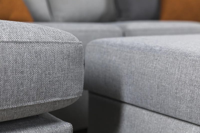 Crazy 6-istuttava Vasenkätinen U-muotoinen Large Kulmasohva Divaanilla Kankaalla - Harmaa - Huonekalut - Sohva - Kulmasohva - Kulmadivaanisohva