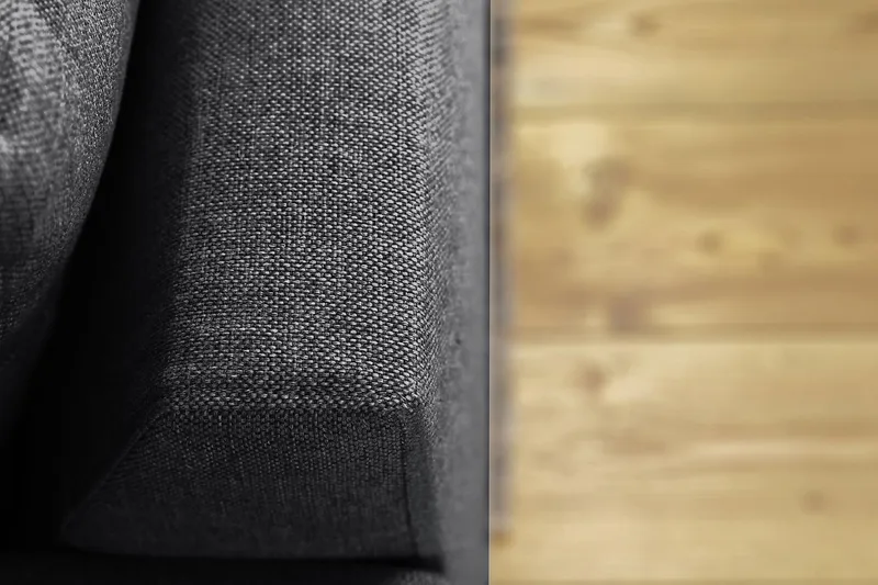 Crazy 6-istuttava Vasenkätinen U-muotoinen Large Kulmasohva Divaanilla Kankaalla - Tummanharmaa - Huonekalut - Sohva - Kulmasohva - Kulmadivaanisohva