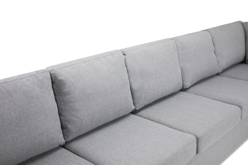 Crazy 6-istuttava Vasenkätinen U-muotoinen X-Large Kulmasohva Divaanilla Kankaalla - Harmaa - Huonekalut - Sohva - Kulmasohva - Kulmadivaanisohva