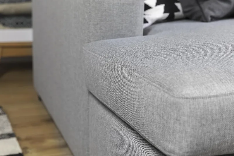 Crazy 6-istuttava Vasenkätinen U-muotoinen X-Large Kulmasohva Divaanilla Kankaalla - Harmaa - Huonekalut - Sohva - Kulmasohva - Kulmadivaanisohva