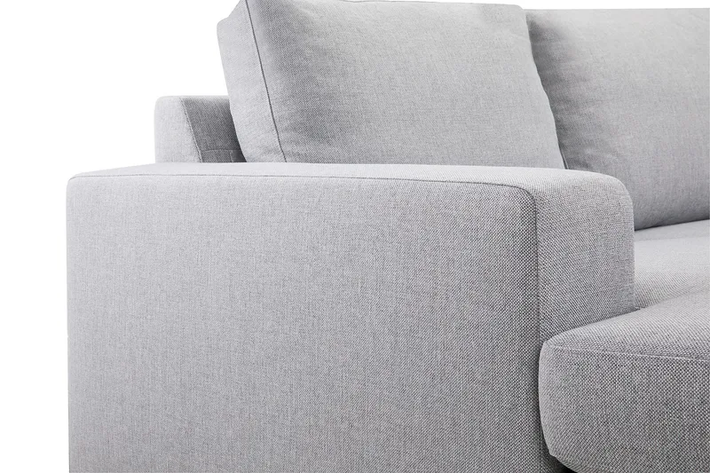 Crazy 6-istuttava Vasenkätinen U-muotoinen X-Large Kulmasohva Divaanilla Kankaalla - Harmaa - Huonekalut - Sohva - Kulmasohva - Kulmadivaanisohva