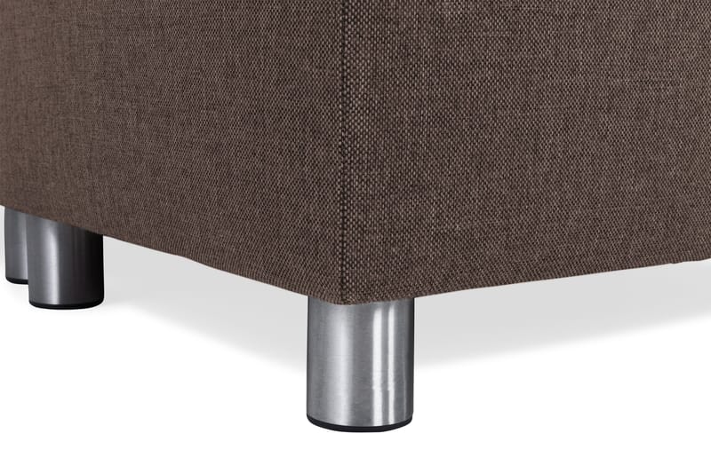 Crazy 6-istuttava Vasenkätinen U-muotoinen X-Large Kulmasohva Divaanilla Kankaalla - Ruskea - Huonekalut - Sohva - Kulmasohva - Kulmadivaanisohva