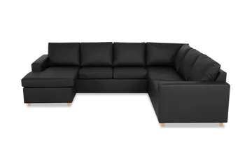 Crazy 6-istuttava Vasenkätinen U-muotoinen X-Large Kulmasohva Divaanilla Keinonahkalla