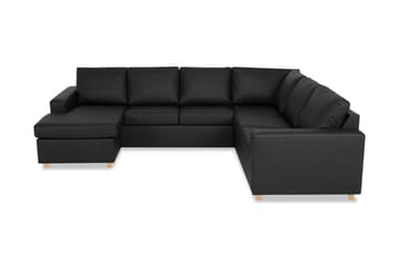 Crazy 6-istuttava Vasenkätinen U-muotoinen X-Large Kulmasohva Divaanilla Keinonahkalla