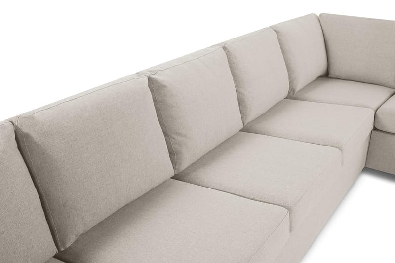 Crazy 7-istuttava Käännettävä L-muotoinen XX-Large Kulmasohva Kankaalla - Beige - Huonekalut - Sohva - Kulmasohva