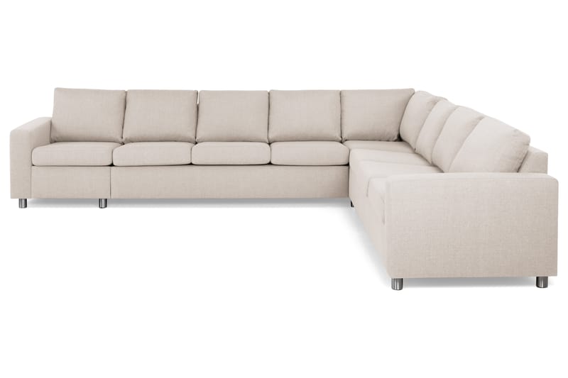Crazy 7-istuttava Käännettävä L-muotoinen XX-Large Kulmasohva Kankaalla - Beige - Huonekalut - Sohva - Kulmasohva