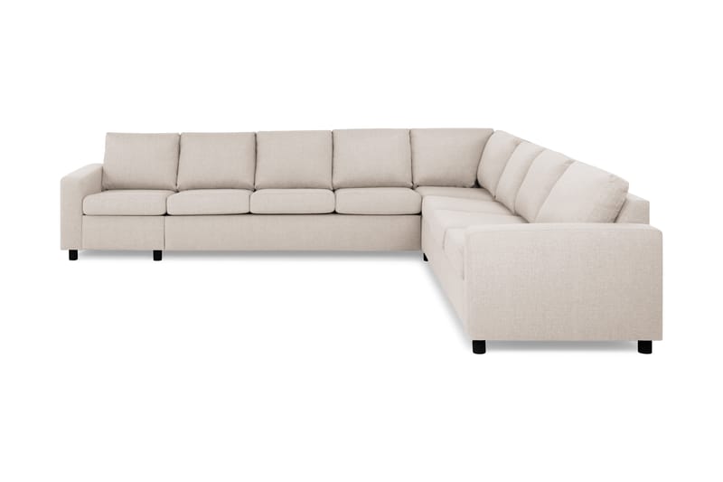 Crazy 7-istuttava Käännettävä L-muotoinen XX-Large Kulmasohva Kankaalla - Beige - Huonekalut - Sohva - Kulmasohva