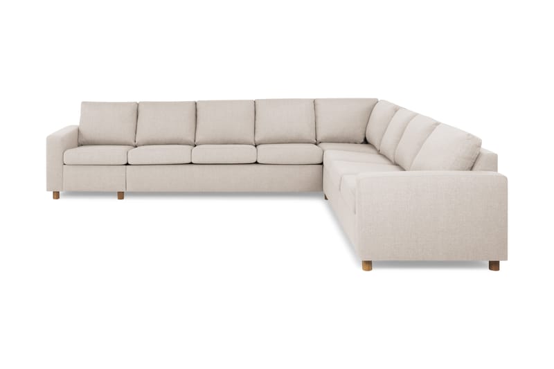 Crazy 7-istuttava Käännettävä L-muotoinen XX-Large Kulmasohva Kankaalla - Beige - Huonekalut - Sohva - Kulmasohva