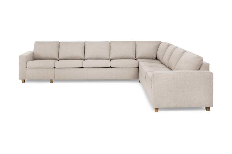 Crazy 7-istuttava Käännettävä L-muotoinen XX-Large Kulmasohva Kankaalla - Beige - Huonekalut - Sohva - Kulmasohva