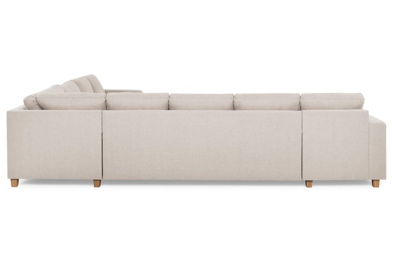 Crazy 7-istuttava Käännettävä L-muotoinen XX-Large Kulmasohva Kankaalla - Beige - Huonekalut - Sohva - Kulmasohva
