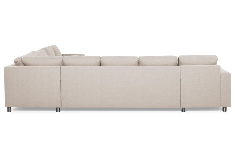 Crazy 7-istuttava Käännettävä L-muotoinen XX-Large Kulmasohva Kankaalla - Beige - Huonekalut - Sohva - Kulmasohva