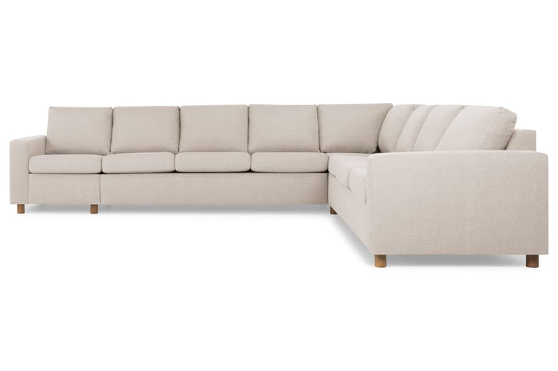 Crazy 7-istuttava Käännettävä L-muotoinen XX-Large Kulmasohva Kankaalla - Beige - Huonekalut - Sohva - Kulmasohva