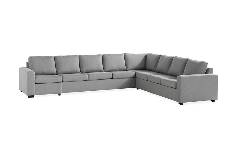 Crazy 7-istuttava Käännettävä L-muotoinen XX-Large Kulmasohva Kankaalla - Harmaa - Huonekalut - Sohva - Kulmasohva