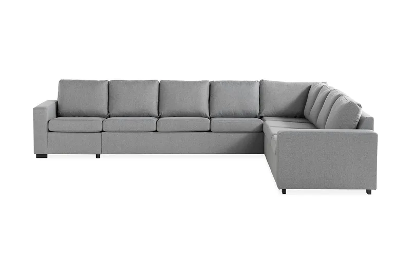 Crazy 7-istuttava Käännettävä L-muotoinen XX-Large Kulmasohva Kankaalla - Harmaa - Huonekalut - Sohva - Kulmasohva