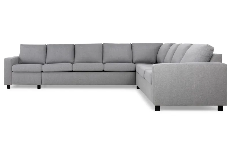 Crazy 7-istuttava Käännettävä L-muotoinen XX-Large Kulmasohva Kankaalla - Harmaa - Huonekalut - Sohva - Kulmasohva