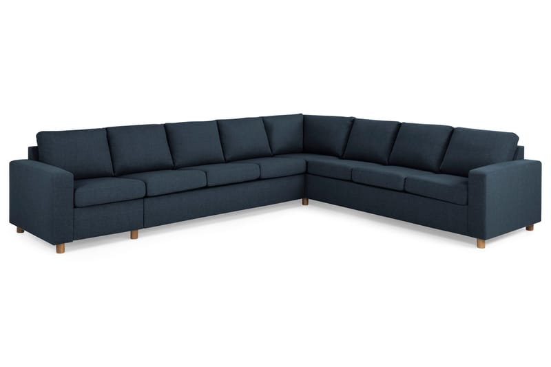 Crazy 7-istuttava Käännettävä L-muotoinen XX-Large Kulmasohva Kankaalla - Sininen - Huonekalut - Sohva - Kulmasohva