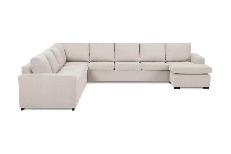 Crazy 7-istuttava Käännettävä U-muotoinen XX-Large Kulmasohva Divaanilla Kankaalla - Beige - Huonekalut - Sohva - Kulmasohva - Kulmadivaanisohva