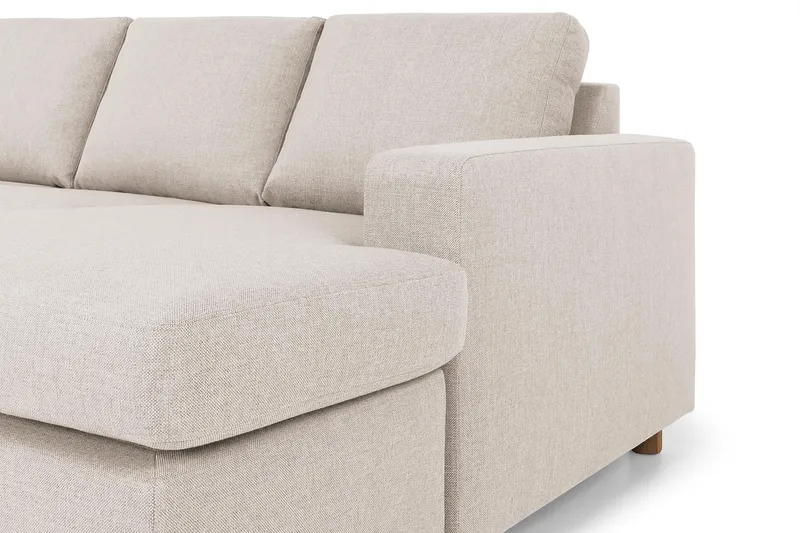 Crazy 7-istuttava oikeakätinen U-muotoinen XX-Large-kulmasohva divaanilla, kangasta - Beige - Huonekalut - Sohva - Kulmasohva - Kulmadivaanisohva
