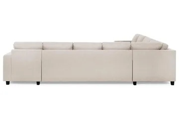 Crazy 7-istuttava oikeakätinen U-muotoinen XX-Large-kulmasohva divaanilla, kangasta - Beige - Huonekalut - Sohva - Kulmasohva - Kulmadivaanisohva