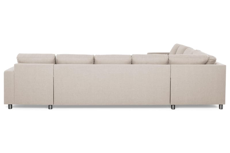 Crazy 7-istuttava Oikeakätinen U-muotoinen XX-Large Kulmasohva Divaanilla Kankaalla - Beige - Huonekalut - Sohva - Kulmasohva - Kulmadivaanisohva