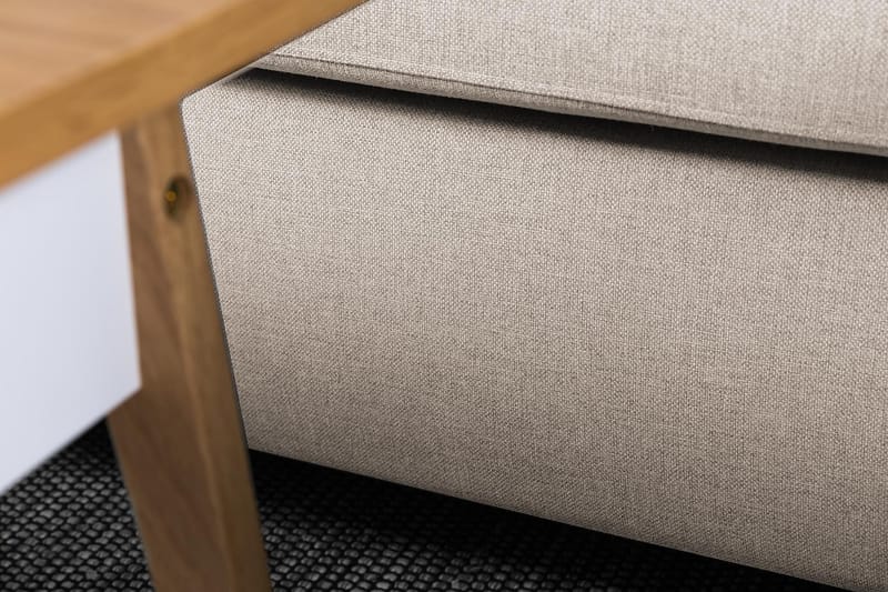 Crazy 7-istuttava Oikeakätinen U-muotoinen XX-Large Kulmasohva Divaanilla Kankaalla - Beige - Huonekalut - Sohva - Kulmasohva - Kulmadivaanisohva