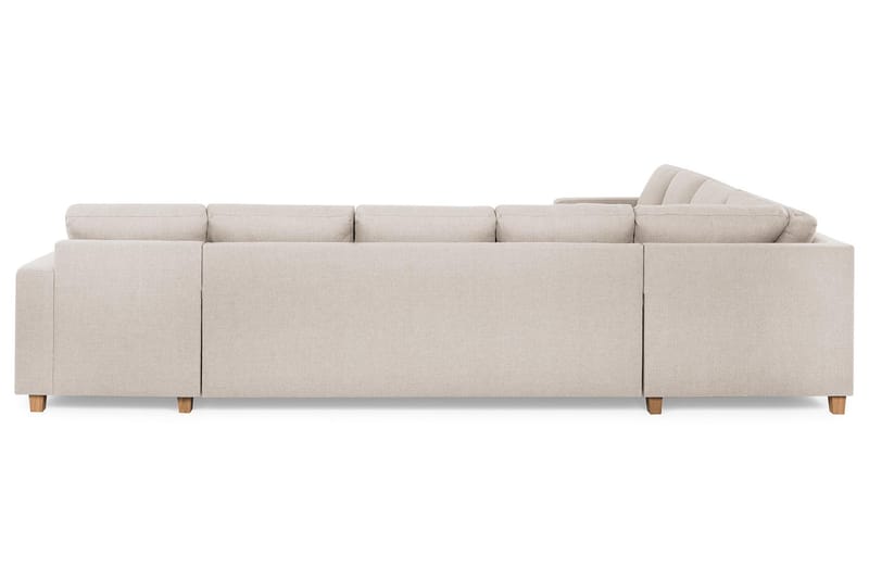 Crazy 7-istuttava Oikeakätinen U-muotoinen XX-Large Kulmasohva Divaanilla Kankaalla - Beige - Huonekalut - Sohva - Kulmasohva - Kulmadivaanisohva