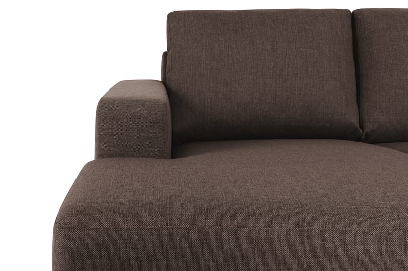 Crazy 7-istuttava Oikeakätinen U-muotoinen XX-Large Kulmasohva Divaanilla Kankaalla - Ruskea - Huonekalut - Sohva - Kulmasohva - Kulmadivaanisohva
