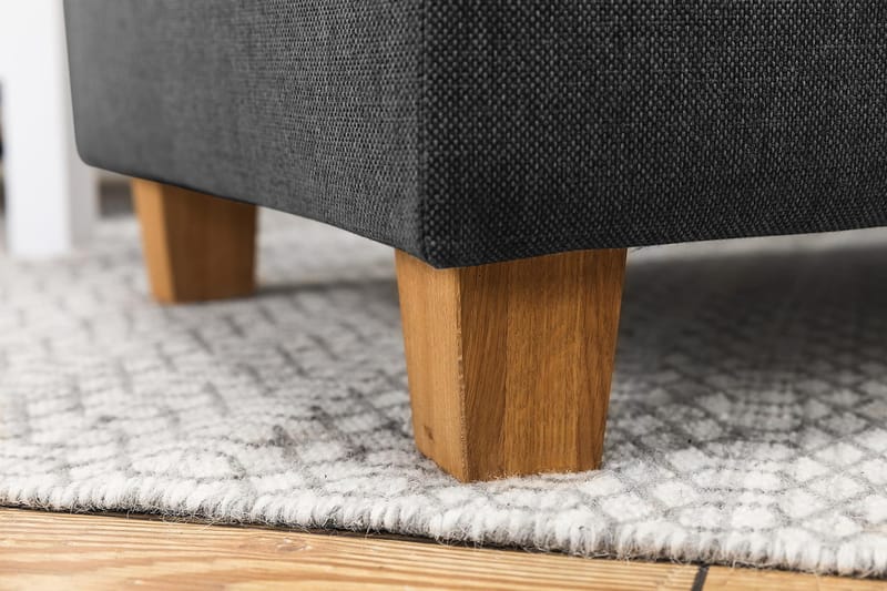 Crazy 7-istuttava Oikeakätinen U-muotoinen XX-Large Kulmasohva Divaanilla Kankaalla - Tummanharmaa - Huonekalut - Sohva - Kulmasohva - Kulmadivaanisohva