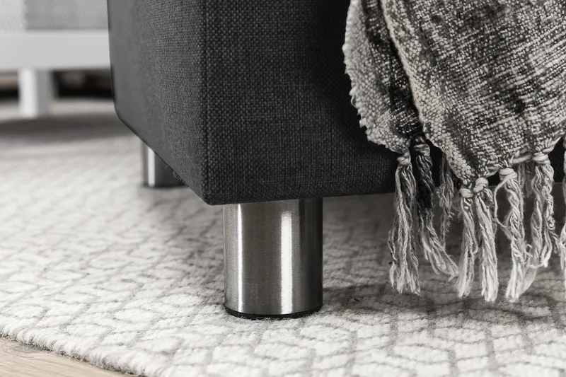 Crazy 7-istuttava Oikeakätinen U-muotoinen XX-Large Kulmasohva Divaanilla Kankaalla - Tummanharmaa - Huonekalut - Sohva - Kulmasohva - Kulmadivaanisohva