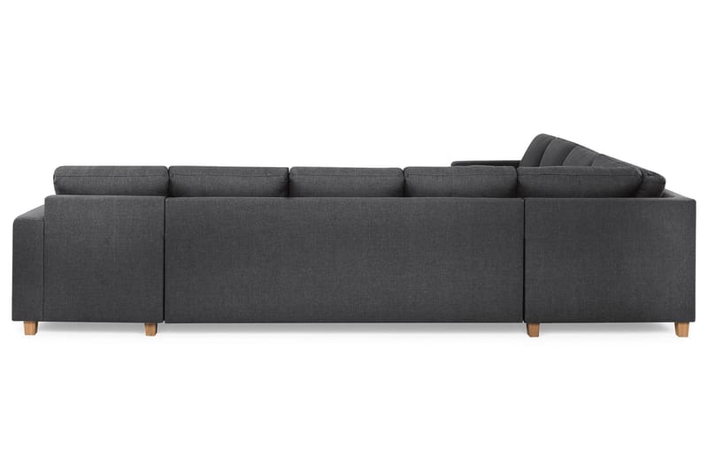 Crazy 7-istuttava Oikeakätinen U-muotoinen XX-Large Kulmasohva Divaanilla Kankaalla - Tummanharmaa - Huonekalut - Sohva - Kulmasohva - Kulmadivaanisohva