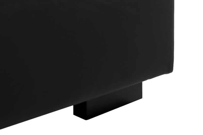 Crazy 7-istuttava Oikeakätinen U-muotoinen XX-Large Kulmasohva Divaanilla Keinonahkalla - Musta - Huonekalut - Sohva - Kulmasohva - Kulmadivaanisohva