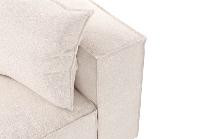 Cubo 5-istuttava L-muotoinen Syvä Modulaarikulmasohva Kankaalla - Beige - Huonekalut - Sohva - Kulmasohva